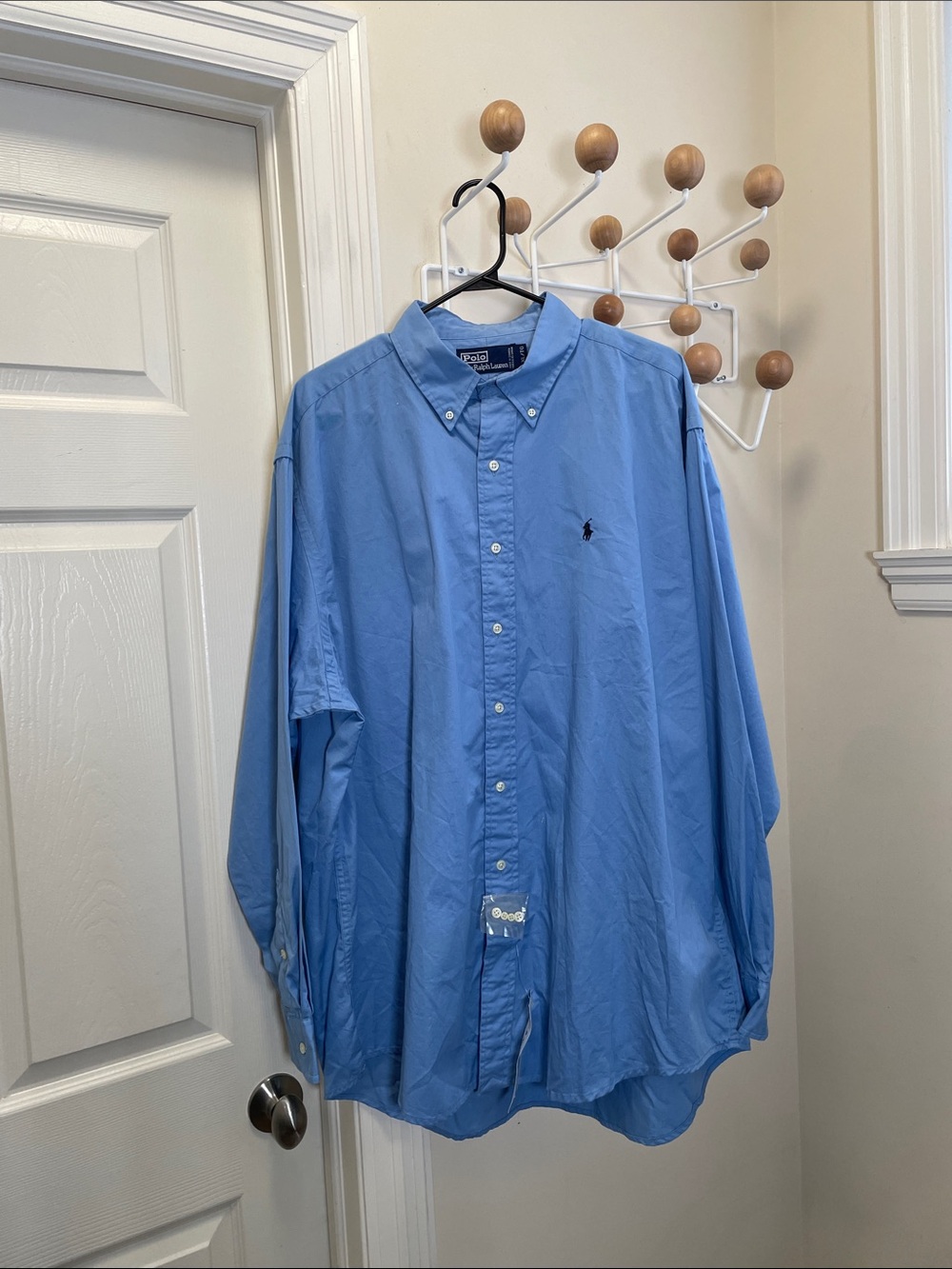 Ralph Lauren - NWT - Classic Button Down Long Sleeve Oxford Shirt - Blue - XL
